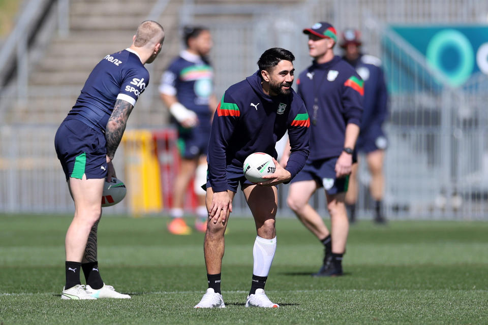 Shaun Johnson during training.