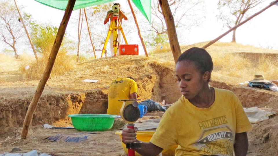 Excavations at the Shinfa-Metema 1 site have revealed that a population of people survived the eruption of the supervolcano Mount Toba 74,000 years ago.  -John Kappelman and Marsha Miller