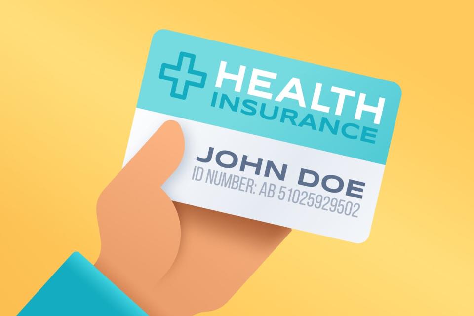 A stock image of a health insurance card.