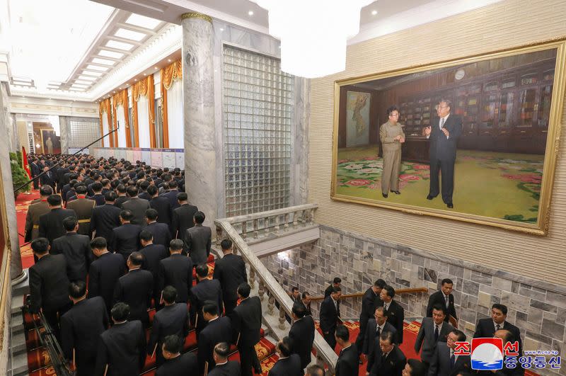 North Korean leader Kim Jong Un attends the December 2023 plenary meeting of the Central Committee of the Workers' Party of Korea, in Pyongyang