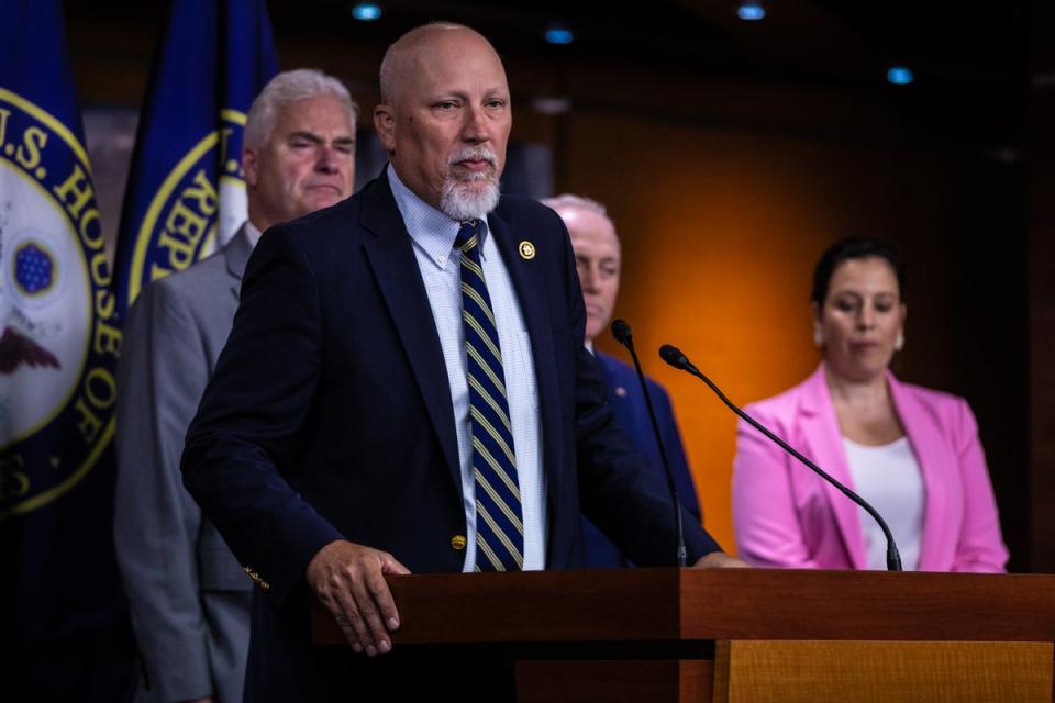 Chip Roy, who sponsored the SAVE Act, speaks to reporters on July 6. The legislation passed the House of Representatives on July 10 (Getty Images)