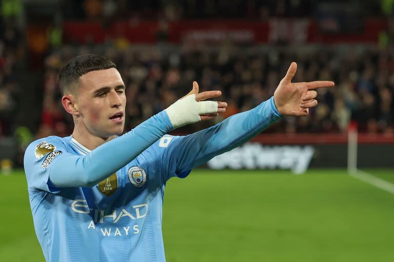 Phil Foden, una de las estrellas de Manchester City, es una pieza clave para la selección de Ingalterra. (AP Photo/Ian Walton)