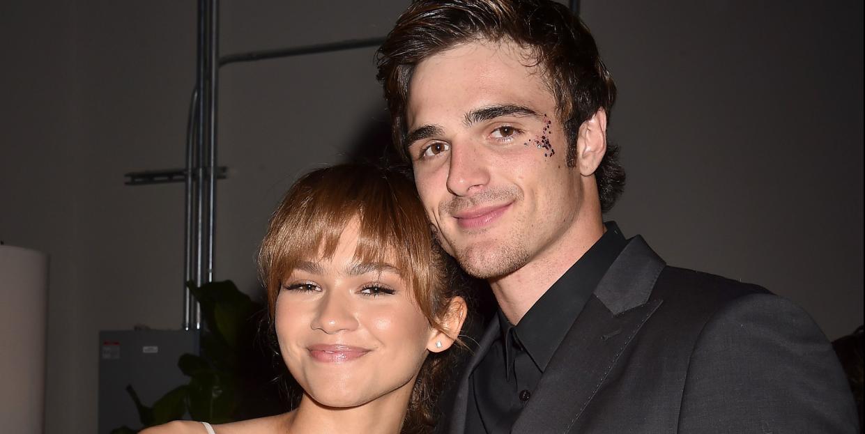 los angeles, california   june 04 zendaya and jacob elordi attend hbos euphoria premiere at the arclight pacific theatres cinerama dome on june 04, 2019 in los angeles, california photo by filmmagicfilmmagic