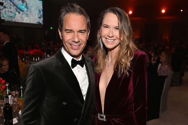 <p>Michael Kovac/Getty</p> Eric McCormack and Janet McCormack