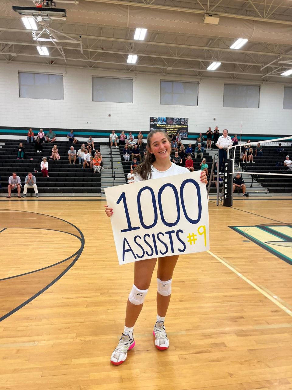 Mary Sophia Fischer of St. Vincent's got her 1,000th career assist in a win over Islands on Tuesday, Sept. 27.