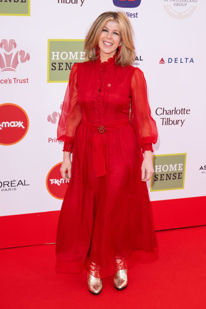 london, england may 16 kate garraway attends the princes trust and tkmaxx homesense awards 2023 at theatre royal drury lane on may 16, 2023 in london, england photo by jeff spicerwireimage