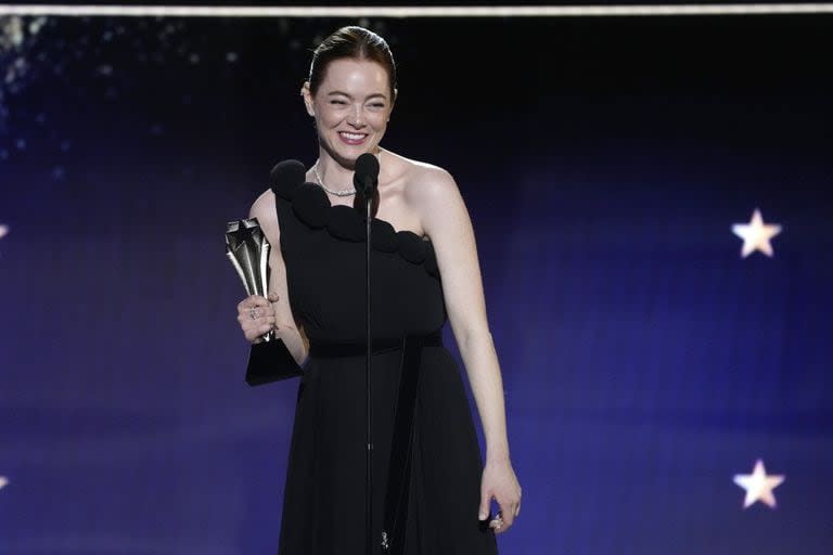 Emma Stone y su premio a la mejor actriz en Pobres criaturas: tiene garantizada una nominación mañana