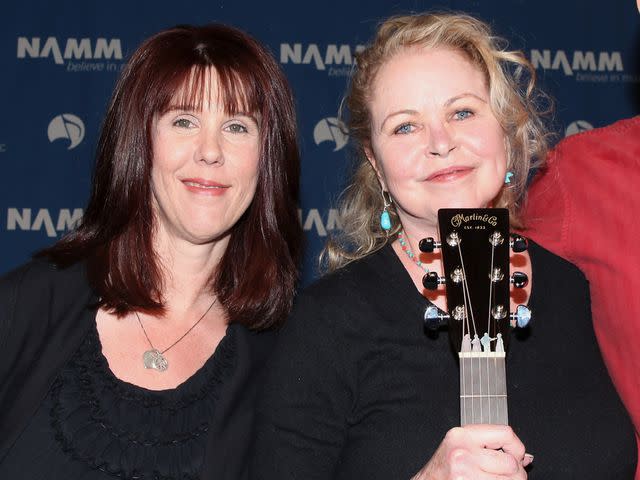 <p>David Livingston/Getty</p> Owen Elliot-Kugell and Michelle Phillips at the Anaheim Convention Center on January 18, 2012 in Anaheim, California.