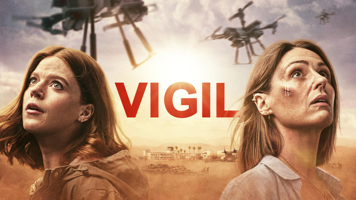 Rose Leslie and Suranne Jones return as DI Kirsten Longacre and DCI Amy Silva in Vigil S2. (BBC)
