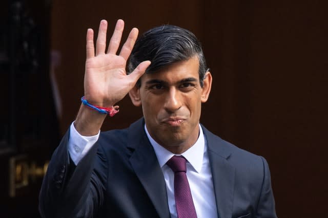 Chancellor Rishi Sunak (Dominic Lipinski/PA)