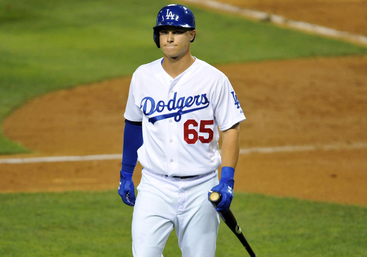 Dodgers rookie Joc Pederson gets pranked by teammates after first hit