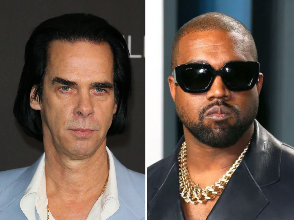 Nick Cave and Kanye West (Getty Images)