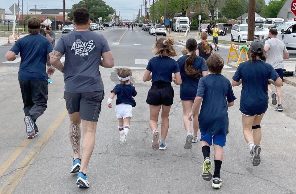 Chip Gaines Runs Charity Marathon with Son Crew, 3: 'My Baby is Better Than Your Baby'. https://www.instagram.com/p/Cct3gO2Mv2V/
