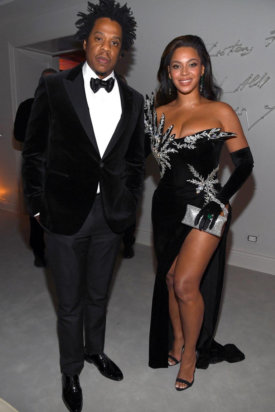 JAY-Z and Beyoncé get glam for Sean "Diddy" Combs' 50th birthday party presented by Ciroc Vodka in Los Angeles on Saturday night.