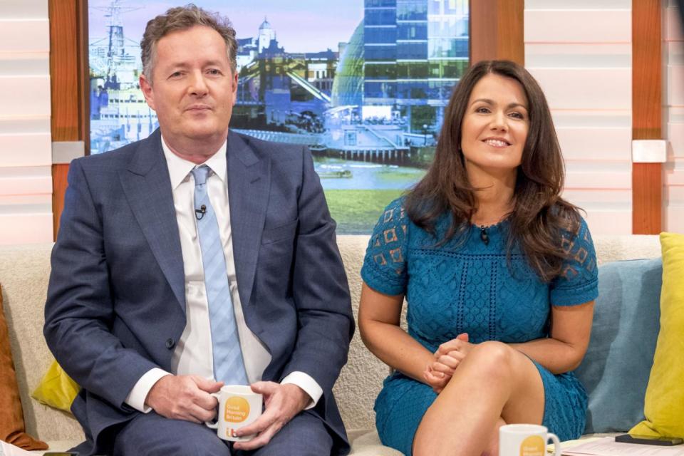Usual team: Piers Morgan and Susanna Reid are the breakfast show's usual hosts (Ken McKay/ITV/Rex)