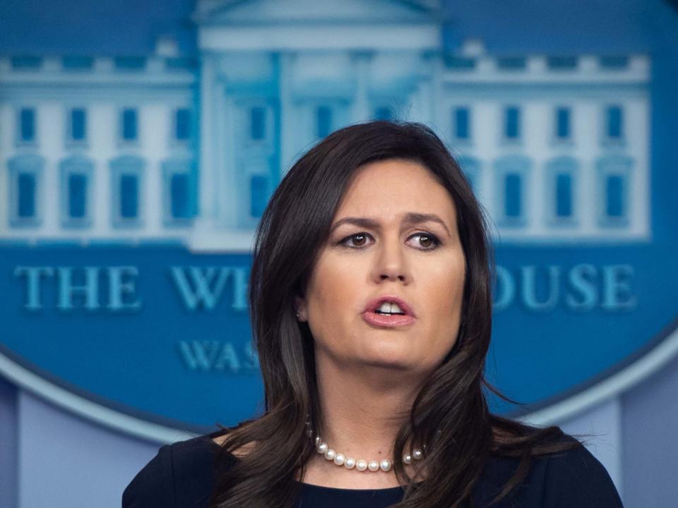 Former White House press secretary Sarah Sanders (AFP)