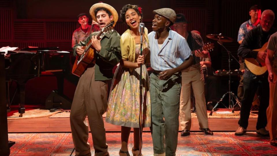 Jared Machado, Kenya Browne and Olly Sholotan in "Buena Vista Social Club" (Credit: Ahron R. Foster)