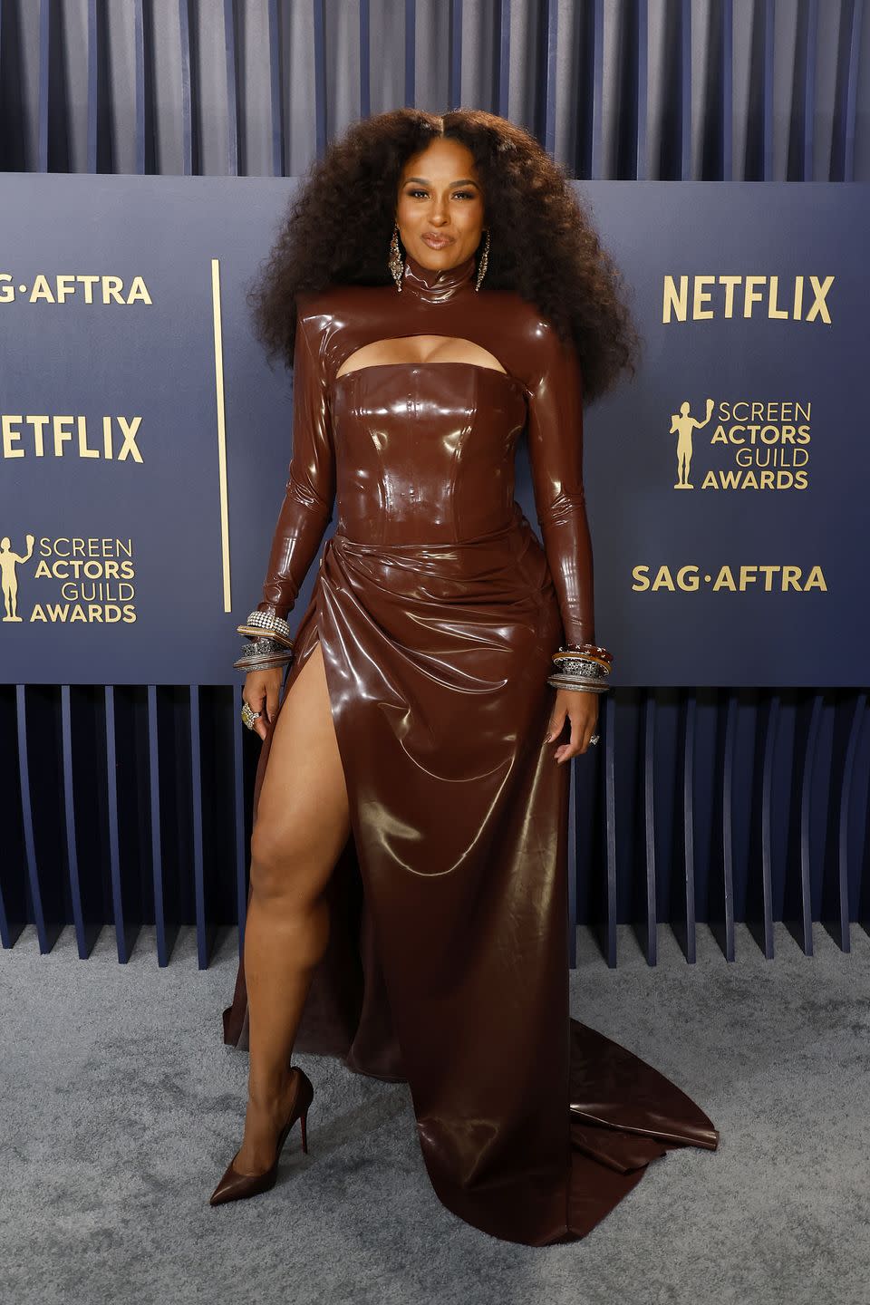 los angeles, california february 24 ciara attends the 30th annual screen actors guild awards at shrine auditorium and expo hall on february 24, 2024 in los angeles, california photo by frazer harrisongetty images