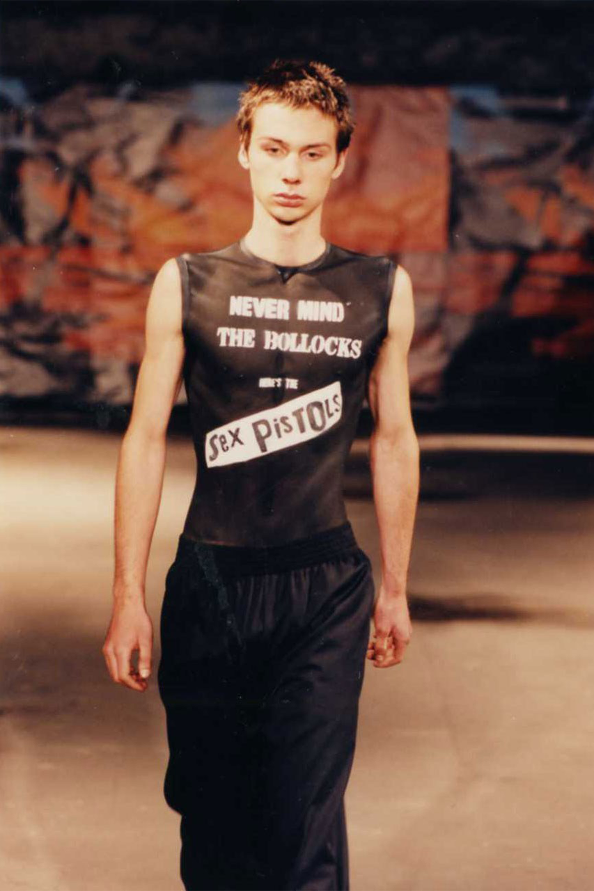 raf simons british culture london fashion week punk new-wave music art archive dior jil sander