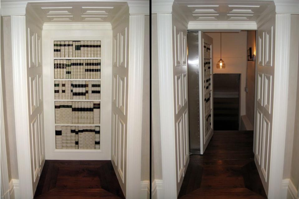 Here is a concealed door disguised as a bookcase and made by Creative Home Engineering. hiddenpassageway.com