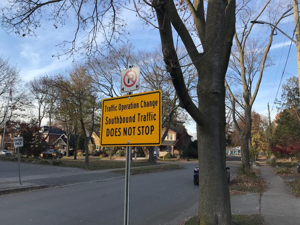 Others park on surrounding streets such as Tecumseh Avenue East but the area in front of the school is a no-parking zone as well.