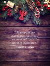 <p>"To prepare our hearts for Christmas, we must cultivate the spirit of expectancy."</p>