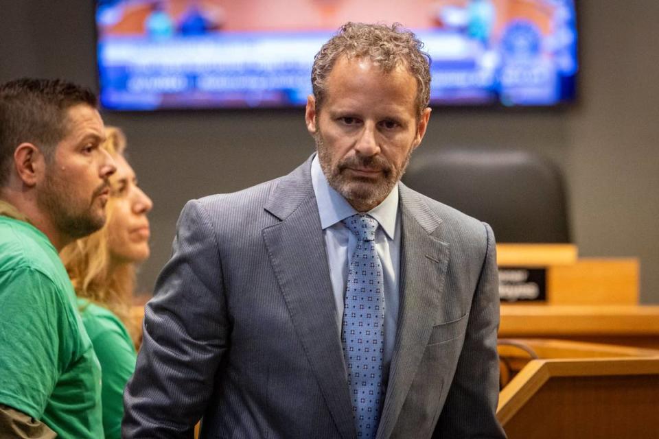 David Centner at the Miami City Commission meeting on January 11, 2024.