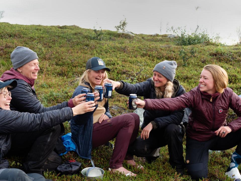 The final checkpoint before reaching the end of the trail at Abisko (Sarah Hewitt Photography)