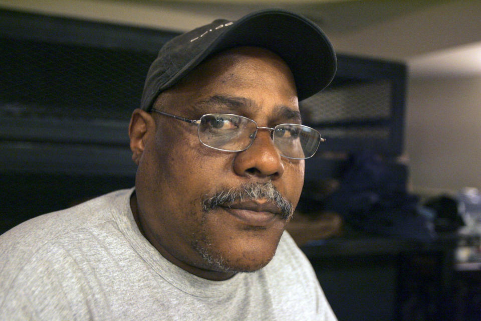 <p>Bill Nunn was best known for his role in Spike Lee’s Do the Right Thing. He died at age 62 on September 24 after a battle with cancer. — (Pictured) Actor Bill Nunn at Point Park University rehearsal for his experimental project, dramatizing an African folktale, in Pittsburgh in 2008. (AP Photo/Keith Srakocic) </p>