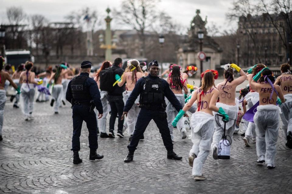 france womens day protest