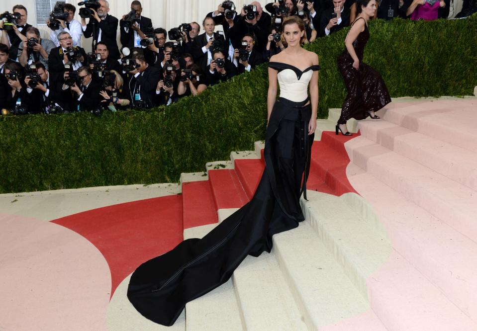 Emma Watson attending Met Gala 2016