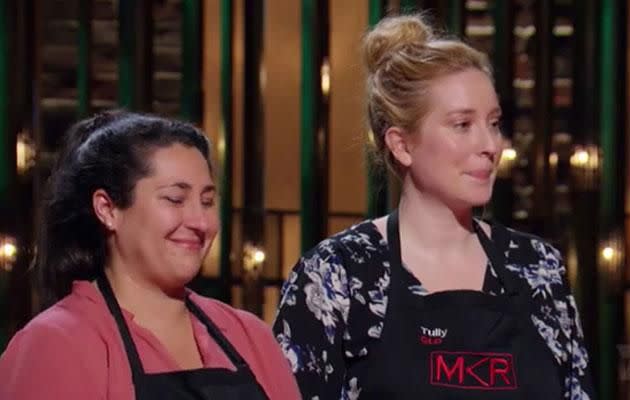 They’re the funny girls who everyone loved to lol at, but the show is finally over for My Kitchen Rules favourites, Della and Tully. Source: Channel Seven