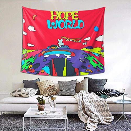 8) JHope Hope World Album Art Wall Tapestry
