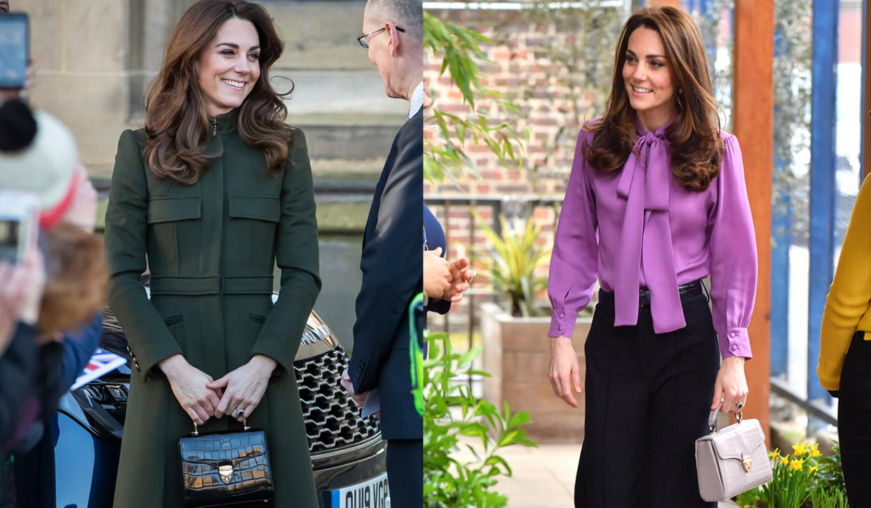 The Duchess of Cambridge's go-to handbag label has a huge summer sale on. (Getty Images) 