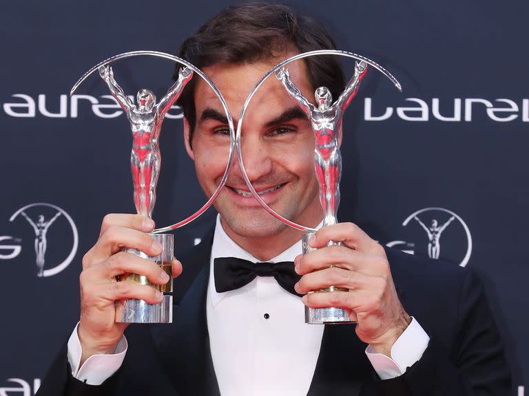 En 2018, Federer recibió los Laureus World Sports Awards (los Oscar del deporte).