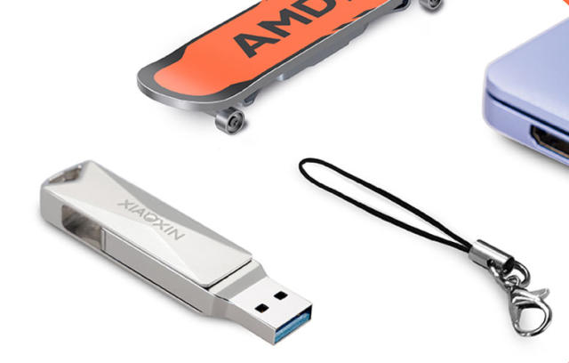 This AMD-branded finger skateboard flash drive slides into your USB port —  128GB pen drive delivers 400 MB/s speeds via USB Type-A and Type-C  connectors