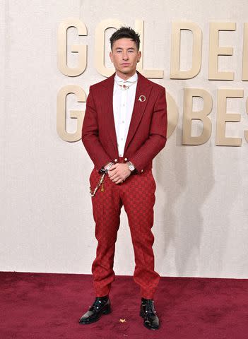 <p>Axelle/Bauer-Griffin/FilmMagic</p> Barry Keoghan attends the 81st Annual Golden Globe Awards at The Beverly Hilton on Jan. 7, 2024 in Beverly Hills