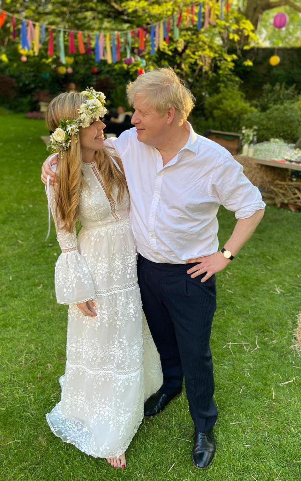 This photograph, taken by the MP James Cleverly, captures the relaxed mood of the garden party celebration 