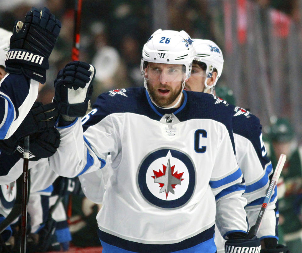 The Winnipeg Jets have signed captain Blake Wheeler to a $41.25 million, five-year contract extension. (AP Photo/Andy Clayton-King, File)