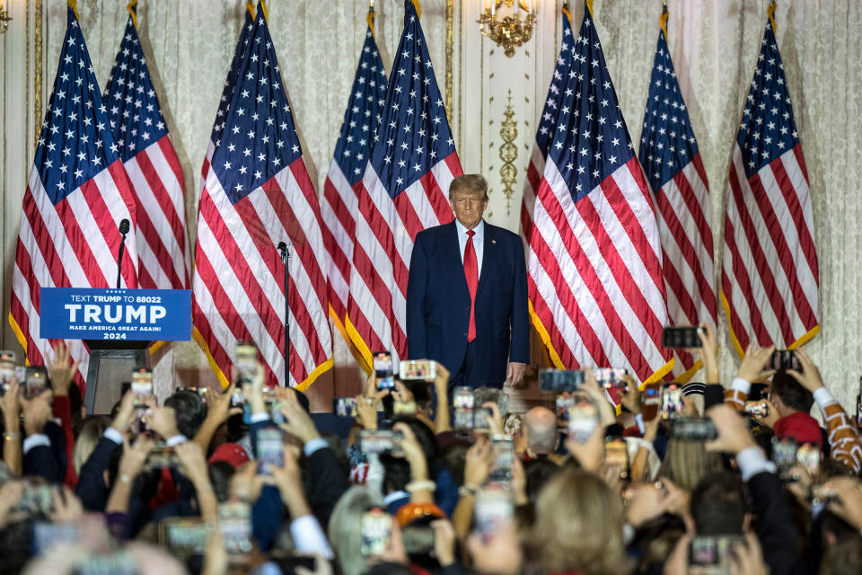 Former president Donald Trump announcement at Mar-a-Lago