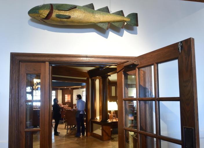 Entrance to the Sacred Cod dining room, one of two locations serving Christmas dinner at the Chatham Bars Inn.