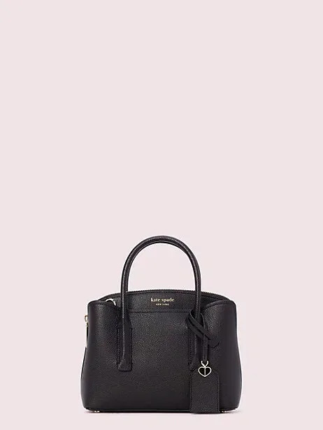 Margaux Mini Satchel in black.