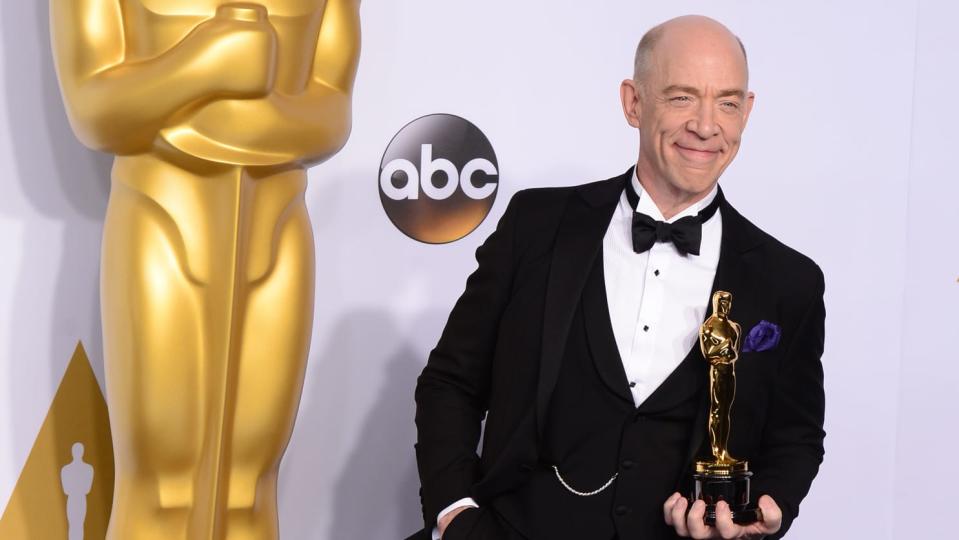 JK Simmons won Best Supporting Actor at the Oscars in 2015. (MediaNews Group/Los Angeles Daily News/Getty)