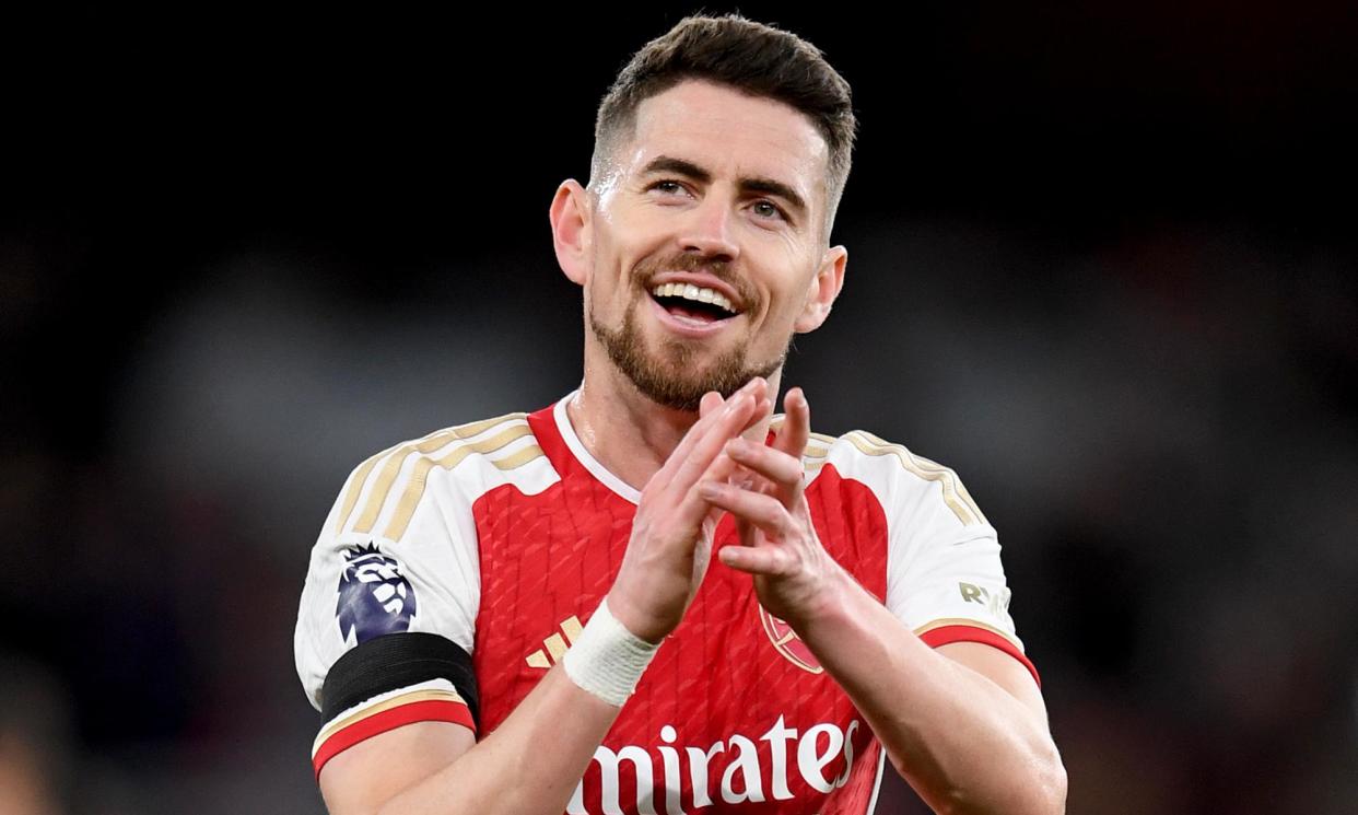 <span>Jorginho’s new deal is believed to commit him to the club for another season after his fine displays since the turn of the year.</span><span>Photograph: David Price/Arsenal FC/Getty Images</span>