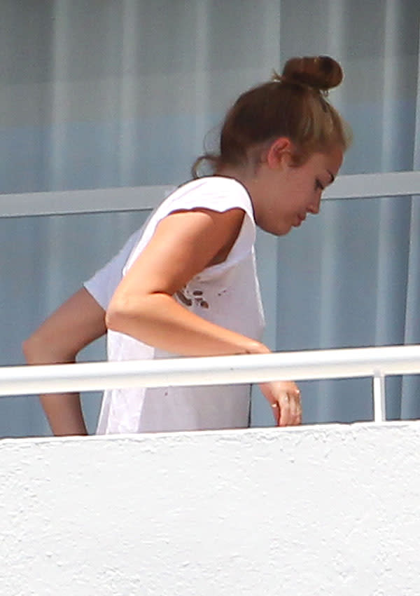 Miley Cyrus Goes Braless In Miami — Pic