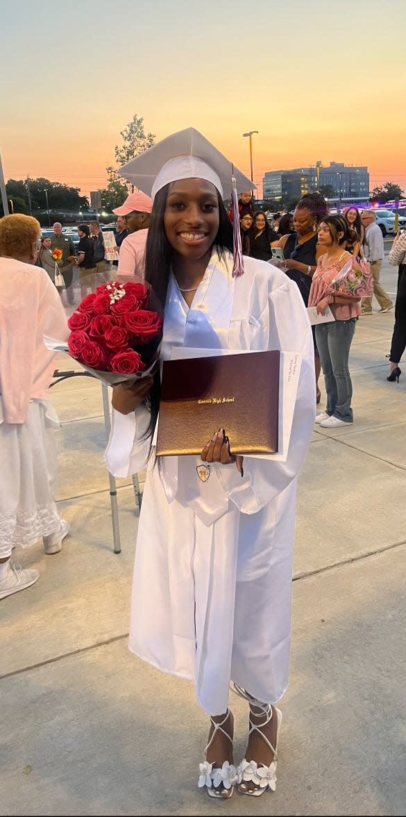 Camay De Silva, of Wilmington, was killed in a shooting at Delaware State University on Sunday, April 21, 2024. The Wilmington teen had goals to pursue a degree in computer science, family said, getting her start at Delaware Technical Community College after graduating from Concord High. De Silva planned to transfer soon and follow her best friend to Delaware State, looking to one day work in cybersecurity.