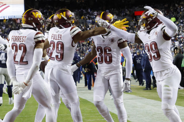 Washington Commanders? Video spots signage at team's football facility