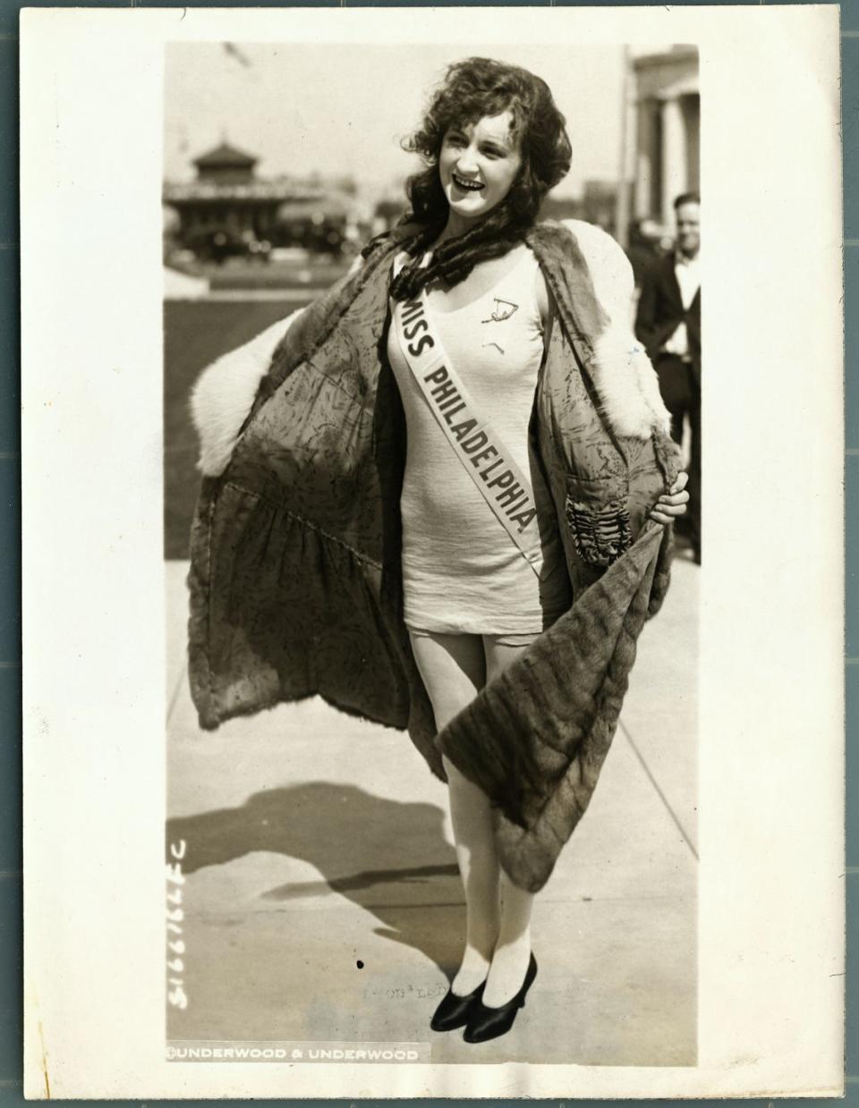 <p>Ruth Malcomson represented her home state of Pennsylvania in a swimsuit and fur-trimmed coat, and took home the coveted Golden Mermaid trophy that year.</p>