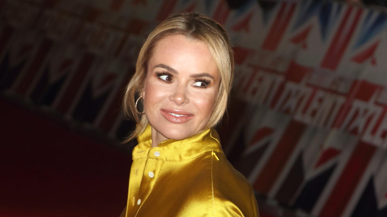 Judge Amanda Holden seen at the London Palladium for the Auditions of Britain's Got Talent TV Show - Series 13. (Photo by Keith Mayhew/SOPA Images/LightRocket via Getty Images)