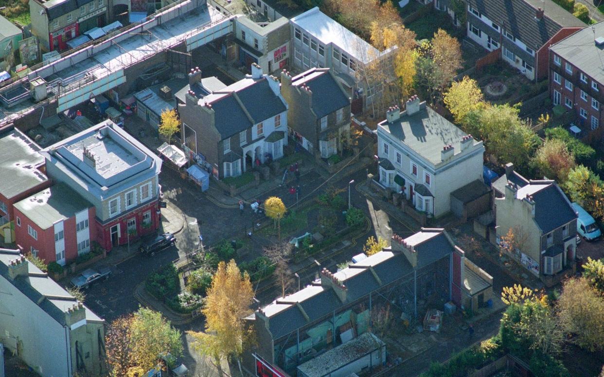 The original Albert Square was built in 1984 and is now in poor condition - Hulton Archive